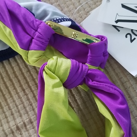 NWT Navy Polka Dot Bikini Bottom Small - Picture 3 of 4